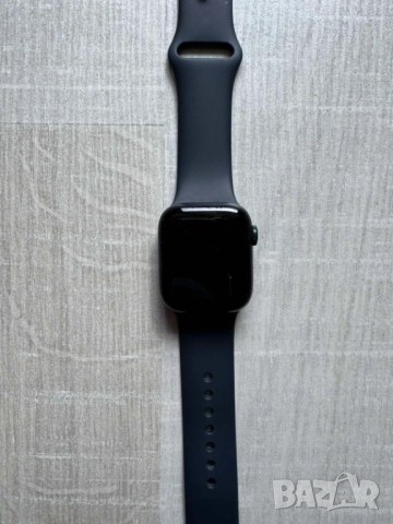 Apple Watch 7 41 Black без забележки, снимка 4 - Смарт часовници - 51963688