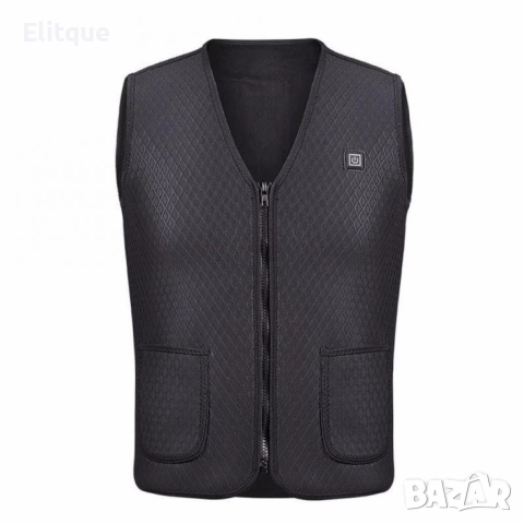 Унисекс електрически термичен елек за зимния период с USB свързаност, снимка 7 - Якета - 52796202