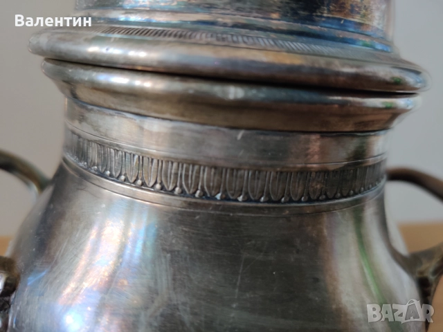 Немски сервиз чайник и захарница от посребрен метал, снимка 5 - Сервизи - 52311445