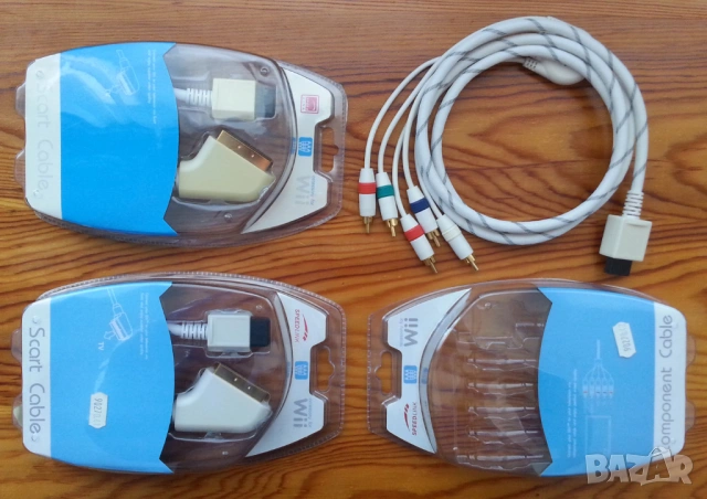 Nintendo Wii Speedlink Component cable и SCART cable 