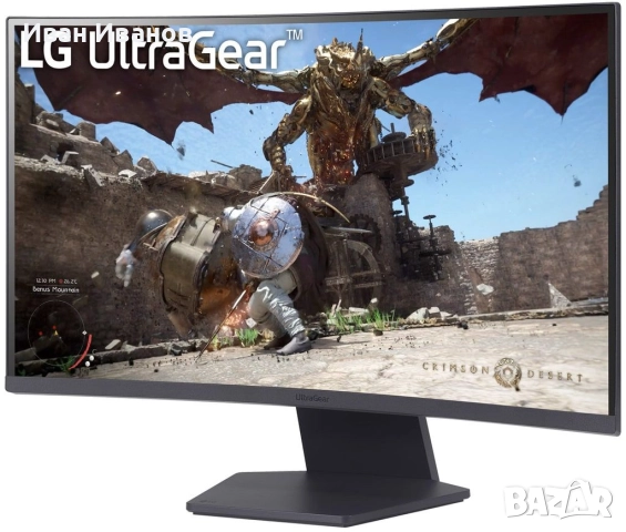 Монитор 27" LG UltraGear 27GS60QC-B - 27GS60QC-B, снимка 2 - Монитори - 51671295