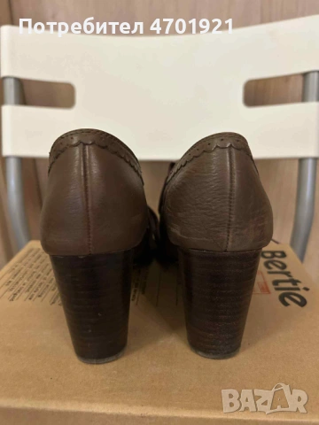 Кафяви обувк на ток Bertie, снимка 2 - Дамски обувки на ток - 53136925