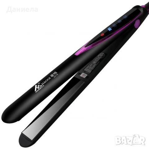 Професионална преса за изправяне на коса с турмалинови керамични плочи, снимка 4 - Преси за коса - 53381029