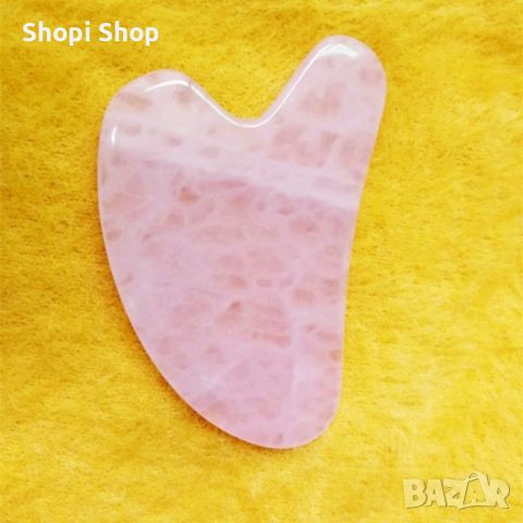 Розов нефритен камък скрепер за лице във формата на сърце за лице TV612, снимка 3 - Козметика за лице - 46460120