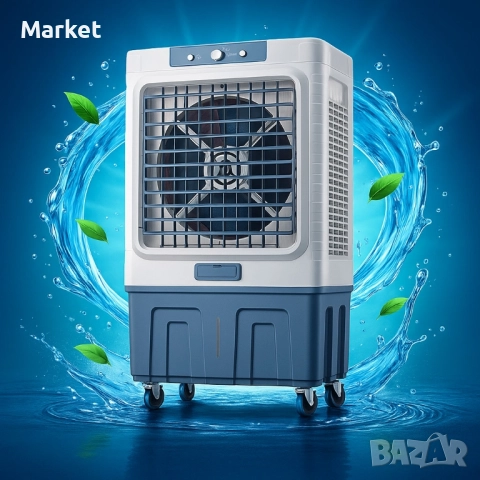 Въздушен охладител Air Cooler 380W NEW CLUB - 100L резервоар, снимка 3 - Овлажнители и пречистватели за въздух - 51853501