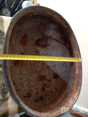 Стара кашпа,саксия, манган, снимка 2 - Други ценни предмети - 50929449