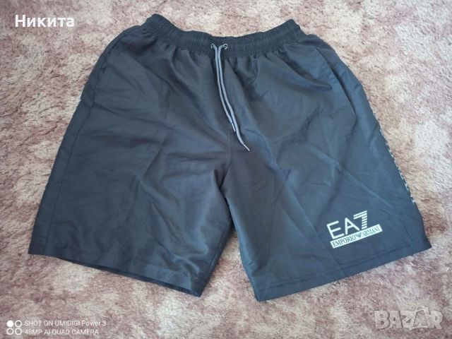 Emporio Armani-къси шушлякови панталони-L, снимка 1 - Къси панталони - 45891090
