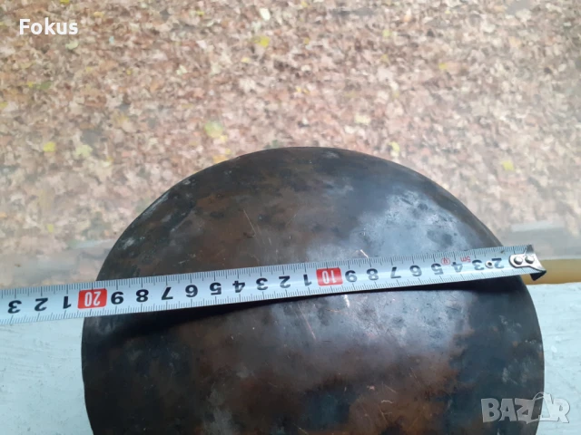 Стар меден съд бакър ръчно кован и гравиран калайдисан, снимка 7 - Антикварни и старинни предмети - 51106965