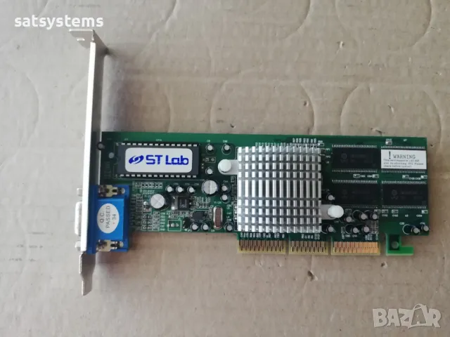 Видео карта ST Lab AGP-305-4L-32M 32MB AGP, снимка 1 - Видеокарти - 47129096