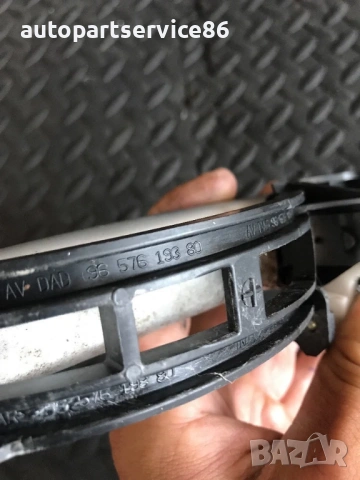 Дръжка за задна дясна RHD врата външна сребриста за Peugeot 307 (2002-2006) 9657619380, снимка 3 - Части - 53617334