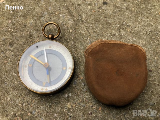 стар бронзов, джобен компас , снимка 10 - Антикварни и старинни предмети - 45552263