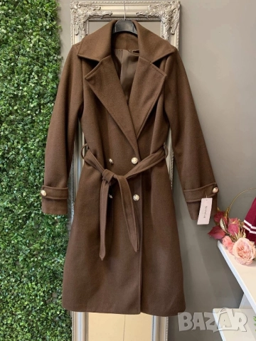 дамско палто с колан , снимка 2 - Палта, манта - 52149888