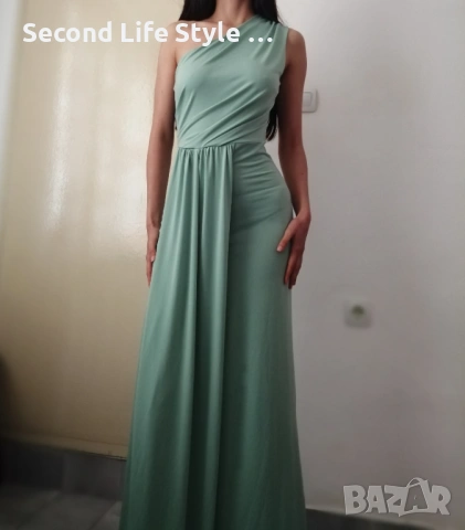 Италианска дълга елегантна дамска рокля по тялото р-р M, снимка 2 - Рокли - 54222000