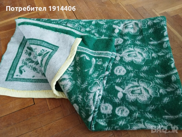 Одеяла зелени на цветя  2 бр. 1,60 м./2,00 м., снимка 3 - Олекотени завивки и одеяла - 51869939