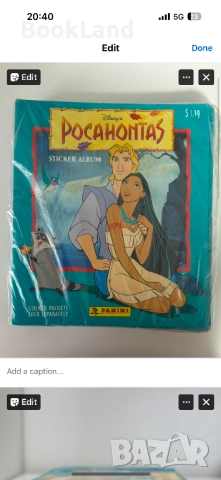 Pocahontas ретро чисто нови албуми за стикери на Panini, снимка 2 - Колекции - 52748220