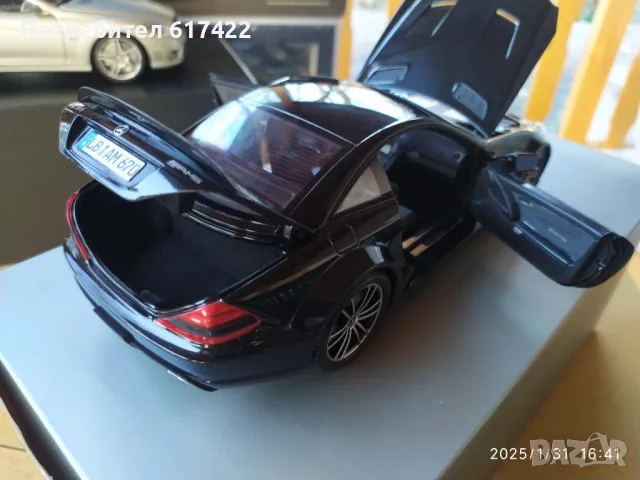 1:18 Метален модел на Mercedes-Benz SL 65 AMG Black Series- Minichamps, снимка 12 - Колекции - 48915130