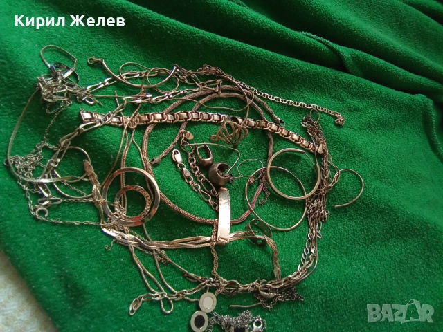 100 грама сребърни накити за поправка за части за реставрация или материал 51425, снимка 3 - Бижутерийни комплекти - 51951978