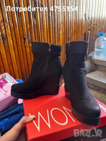 Дамски черни боти , снимка 3 - Дамски боти - 53711865