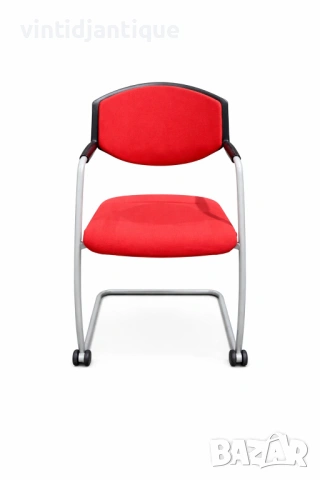 Конферентни столове с S-образна рамка Stoll Giroflex 16 червен, снимка 2 - Столове - 54065309