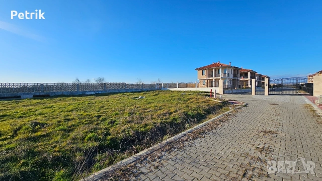 Панорамна гледка към Бургаския залив.Парцел 500м2 Поморие.Адрес: HG9X+CW поземлен имот с проект , снимка 18 - Парцели - 21829718