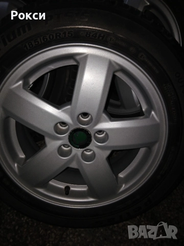 Лети джанти с гуми 15цола 5×100 57.1 шкода оем нови, снимка 15 - Гуми и джанти - 51922957