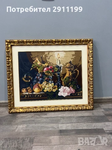 Гоблен натюрморт с плодове, снимка 5 - Гоблени - 50838145