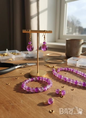 Стъклени Мъниста за Бижута 10мм 8мм 6 мм 4мм J287, снимка 6 - Други - 52481082