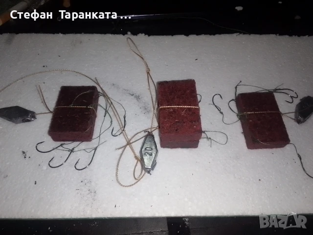 капан за риболов на сладководни риби със 4 куки или така наречената комбайна , снимка 8 - Такъми - 51360657