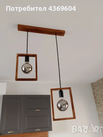 Ръчно изработени дървени полилеи скандинавски стил