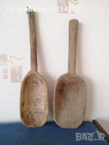 Стари дървени лъжици и лопатки изработени ръчно., снимка 11 - Антикварни и старинни предмети - 40489898