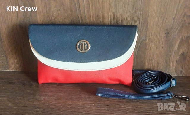 Дамска Чанта Tommy Hilfiger - Crossbody с магнитно закопчаване, снимка 8 - Чанти - 53967869