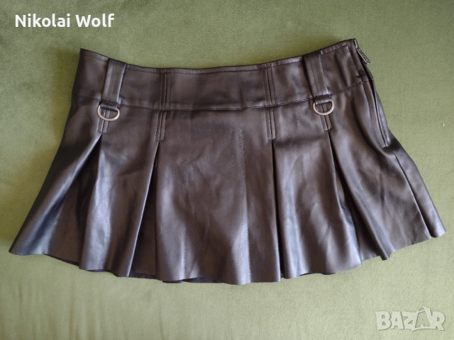 Кожена пола KILLSTAR - размер L