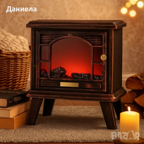 Ретро камина с ефект на пламък – уют и атмосфера навсякъде, снимка 4 - Декорация за дома - 51928717
