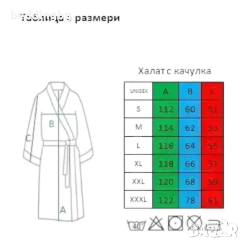 Дамски халат за баня с качулка в лилаво S-3XL – Яна Панагюрище, снимка 4 - Хавлиени кърпи - 48793009