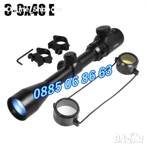 Еърсофт Оптика Монтаж ОПТИКА 3-9х40E Bushnell Пушка Мерник Прицел, снимка 9 - Оборудване и аксесоари за оръжия - 30223234