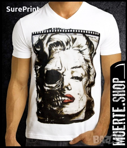 Тениска с щампа MARILYN DEAD