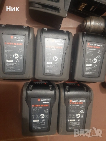 Безчеткови машини Вюрт 18v, снимка 7 - Ъглошлайфи - 53275838