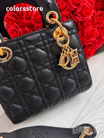 Черна мини чанта Christian Dior/IM112v, снимка 3 - Чанти - 53667327