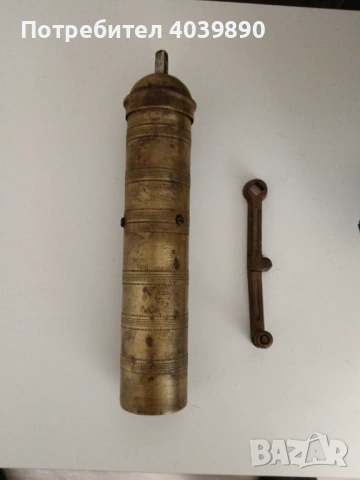 Стара месингова мелница за кафе , снимка 5 - Антикварни и старинни предмети - 54038789