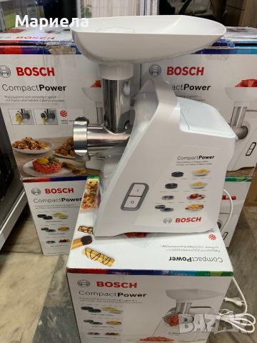 Месомелачка Bosch MFW3520W, 1500 W, Капацитет: 1.3 кг/мин Bosch compact, снимка 11 - Други - 45232252