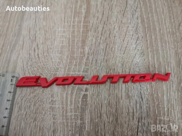 червен надпис Mitsubishi Evolution, снимка 3 - Аксесоари и консумативи - 52550899