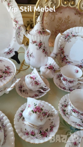 Сервиз за хранене и кафе Royal Albert, Lavender Rose , снимка 4 - Сервизи - 53869490