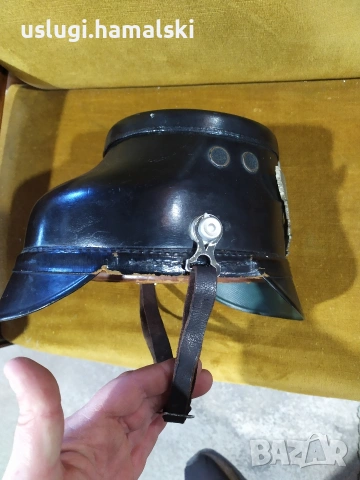Рядка стара немска каска/шапка, снимка 6 - Антикварни и старинни предмети - 53590085