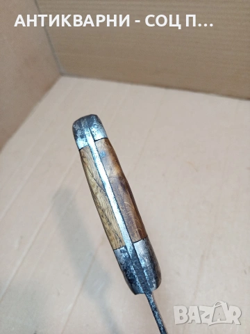 Соц Стар Ръчно Кован Овчарски Нож. НОМЕР 1665., снимка 11 - Антикварни и старинни предмети - 53759578