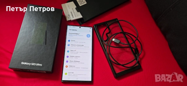 Samsung Galaxy S23 Ultra 256GB Green -Неразличим от нов! 440 евро!ПЪЛЕН КОМПЛЕКТ!, снимка 4 - Samsung - 53521438