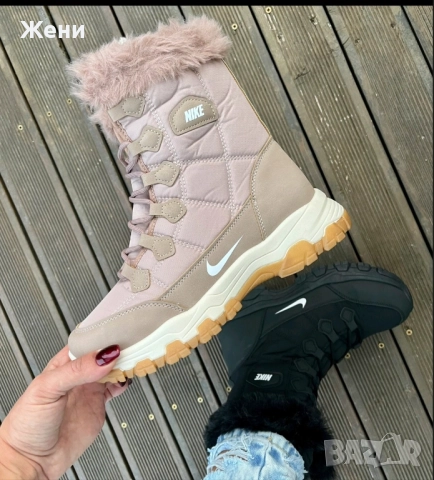 Дамски апрески с пух , снимка 4 - Дамски апрески - 52328019