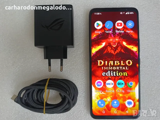 Diablo Immortal Edition 16GB, 512GB, ASUS ROG Phone 6 Перфектен Като Нов ТОП СЪСТОЯНИЕ БЕЗ ЗАБЕЛЕЖКА, снимка 7 - Asus - 47809494