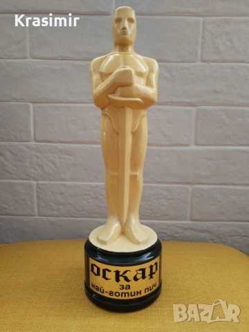 Статуетка "Оскар" с надпис за Най-готин пич, снимка 3 - Статуетки - 53580351