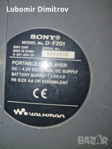 Sony Discman D-f201 CD плейър Walkman Тестван работи, снимка 3 - Аудиосистеми - 48460118