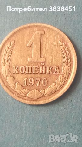 1 копейка 1970 года Русия, снимка 1 - Нумизматика и бонистика - 45582634